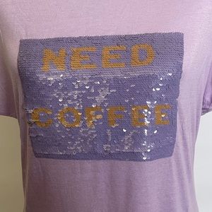 Coco & Carmen Tshirt Need Coffee/Wine